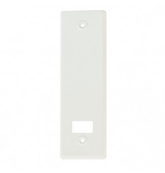 AMIG 20329  
 Embellecedor recogedor persiana  
 222 x 65 mm  
 Aluminio  
 Blanco