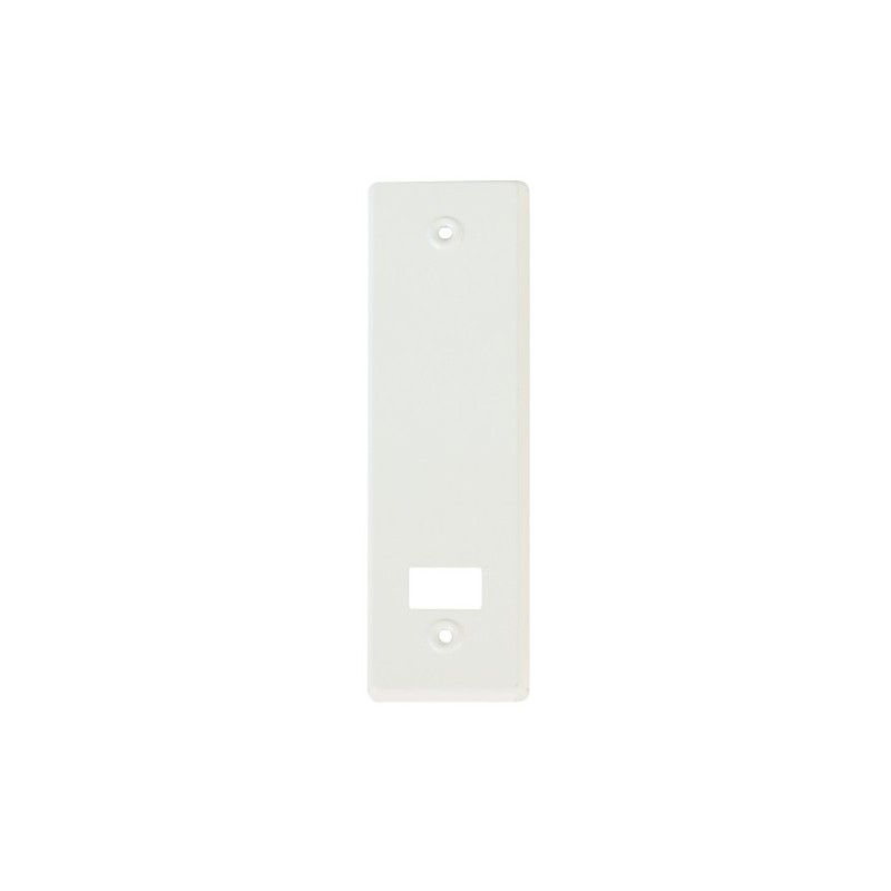 AMIG 20329  
 Embellecedor recogedor persiana  
 222 x 65 mm  
 Aluminio  
 Blanco
