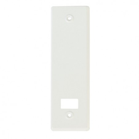 AMIG 20329  
 Embellecedor recogedor persiana  
 222 x 65 mm  
 Aluminio  
 Blanco