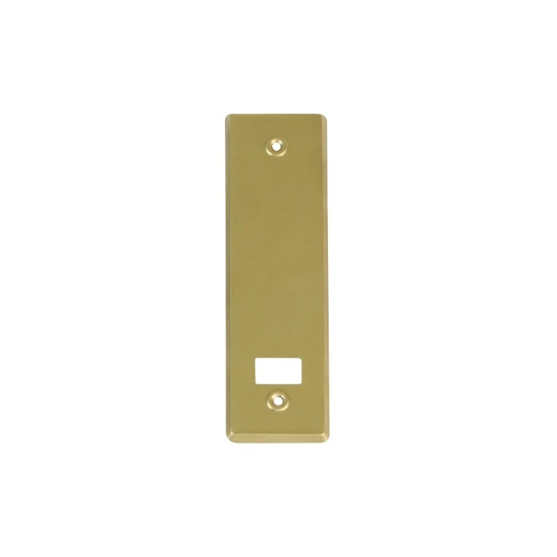AMIG 20330  
 Embellecedor recogedor persiana  
 222 x 65 mm  
 Aluminio  
 Oro