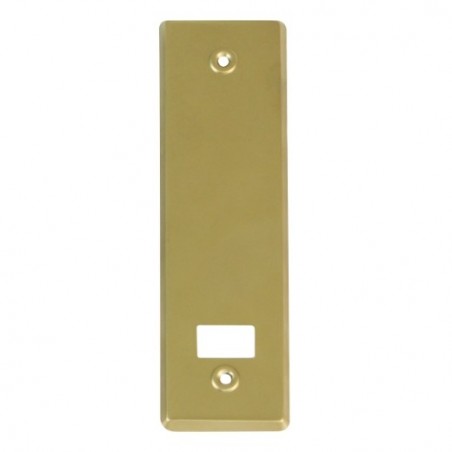 AMIG 20330  
 Embellecedor recogedor persiana  
 222 x 65 mm  
 Aluminio  
 Oro