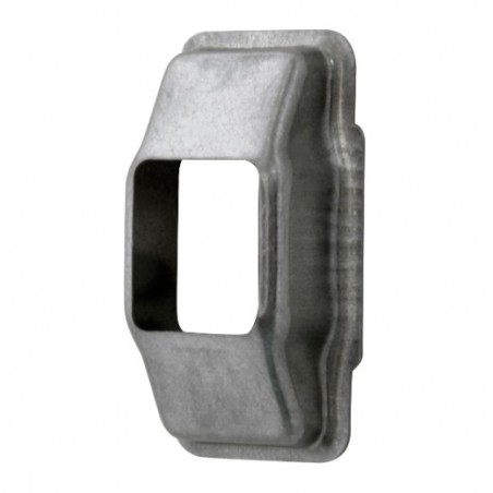AMIG 20334  
 Carcasa guía cinta persiana  
 Aluminio  
 Blanco