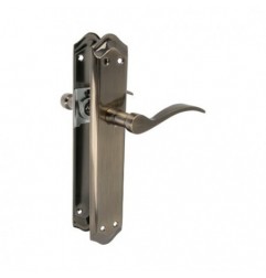 AMIG 20373  
 Manilla con placa BETA PB85  
 256 x 48 mm  
 Latón  
 Cuero