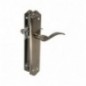 AMIG 20373  
 Manilla con placa BETA PB85  
 256 x 48 mm  
 Latón  
 Cuero