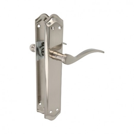 AMIG 20374  
 Manilla con placa BETA PB85  
 256 x 48 mm  
 Latón  
 Cromado mate