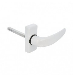 AMIG 20416  
 Manilla aluminio DELTA  
 121 x 72 mm  
 Aluminio  
 Blanco