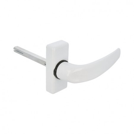 AMIG 20416  
 Manilla aluminio DELTA  
 121 x 72 mm  
 Aluminio  
 Blanco
