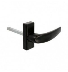 AMIG 20417  
 Manilla aluminio DELTA  
 121 x 72 mm  
 Aluminio  
 Negro