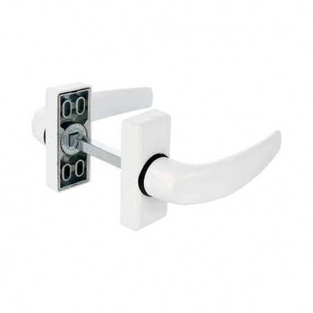 AMIG 20419  
 Manilla aluminio DELTA  
 121 x 72 mm  
 Aluminio  
 Blanco
