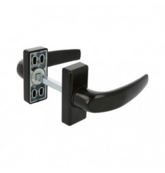 AMIG 20420  
 Manilla aluminio DELTA  
 121 x 72 mm  
 Aluminio  
 Negro