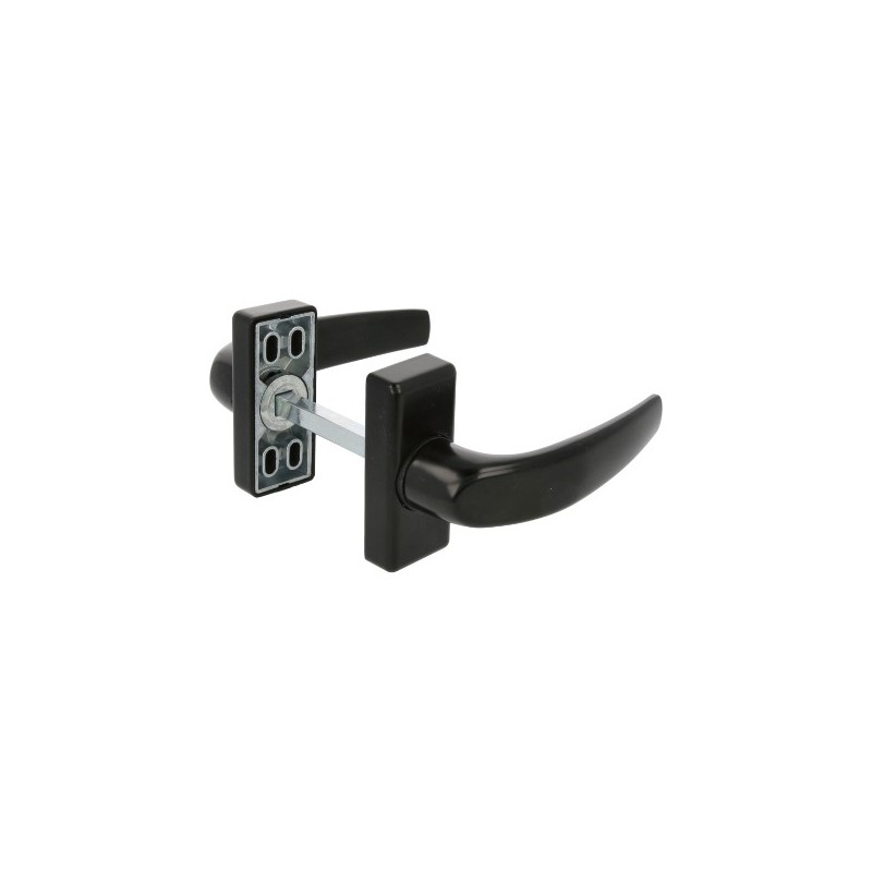 AMIG 20420  
 Manilla aluminio DELTA  
 121 x 72 mm  
 Aluminio  
 Negro