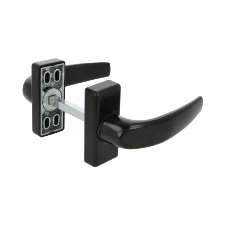 AMIG 20420  
 Manilla aluminio DELTA  
 121 x 72 mm  
 Aluminio  
 Negro