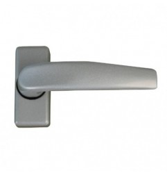 AMIG 20421  
 Manilla con placa DELTA  
 121 x 72 mm  
 Aluminio  
 Plata