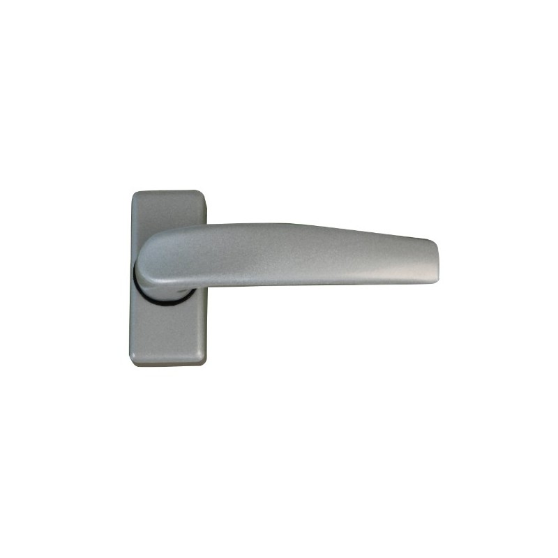 AMIG 20421  
 Manilla con placa DELTA  
 121 x 72 mm  
 Aluminio  
 Plata