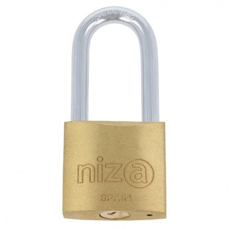 NIZA 20431  
 Candado llaves iguales NIZA AN  
 50 mm  
 Latón  
 Mate