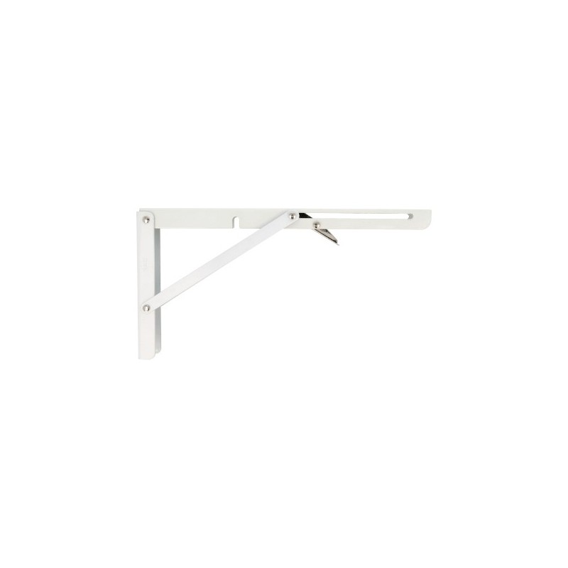 AMIG 20435  
 Palomilla abatible 800  
 300 x 155 mm  
 Acero  
 Blanco