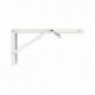 AMIG 20435  
 Palomilla abatible 800  
 300 x 155 mm  
 Acero  
 Blanco