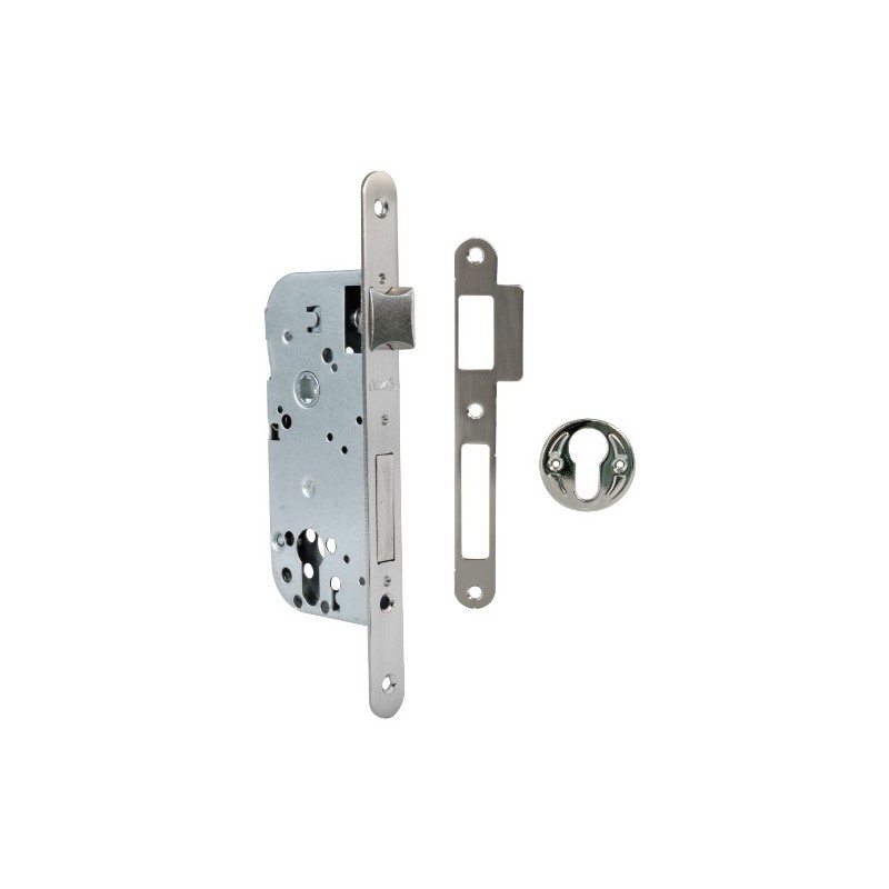 NIZA 20444  
 Cerradura 811 NIZA  
 40/70 mm  
 Acero  
 Cromado mate