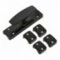 AMIG 20457  
 Falleba 18  
 126 x 32 mm  
 Acero  
 Negro mate