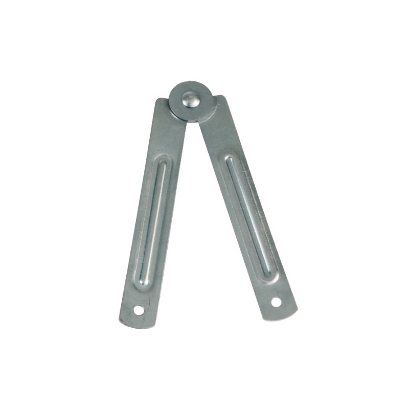 AMIG 20466  
 Bisagra CABALLETE  
 107 x 15 mm  
 Acero  
 Zincado