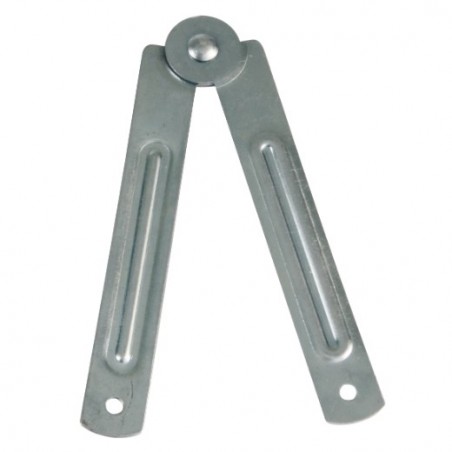 AMIG 20466  
 Bisagra CABALLETE  
 107 x 15 mm  
 Acero  
 Zincado