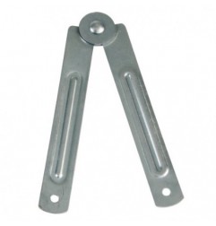 AMIG 20467  
 Bisagra CABALLETE  
 107 x 15 mm  
 Acero  
 Zincado