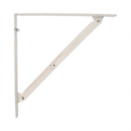 AMIG 2047  
 Palomilla abatible 3  
 400 x 400 mm  
 Acero  
 Blanco