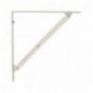 AMIG 2047  
 Palomilla abatible 3  
 400 x 400 mm  
 Acero  
 Blanco
