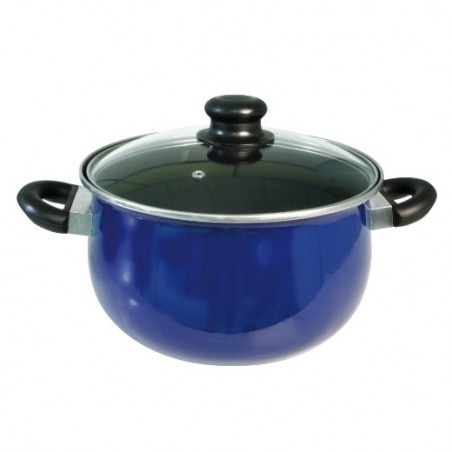 VELTA HOME 20516  
 Olla  
 Ø24 - h 15,7 cm  
 Acero  
 Azul