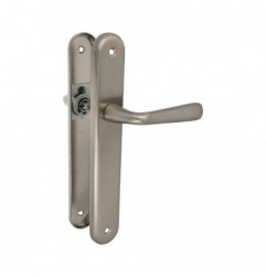 AMIG 20608  
 Manilla con placa 252  
 250 x 40 mm  
 Latón  
 Cromado mate