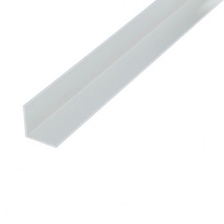 AMIG 20615  
 Ángulo lados iguales aluminio  
 10 x 10 mm  
 Aluminio  
 Blanco