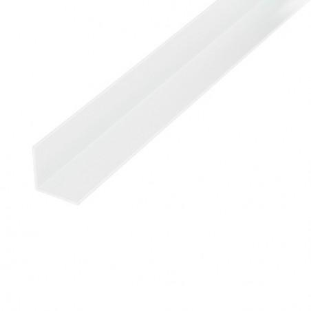 AMIG 20623  
 Ángulo lados iguales aluminio  
 20 x 20 mm  
 Aluminio  
 Blanco