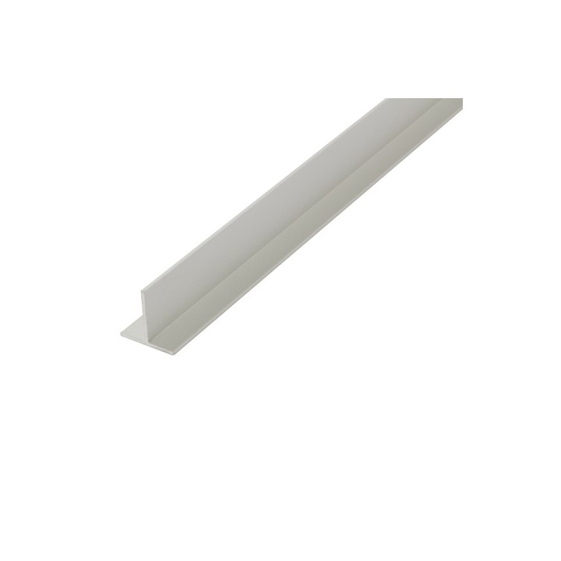 AMIG 20669  
 Perfil en T aluminio  
 15 x 15 mm  
 Aluminio  
 Blanco