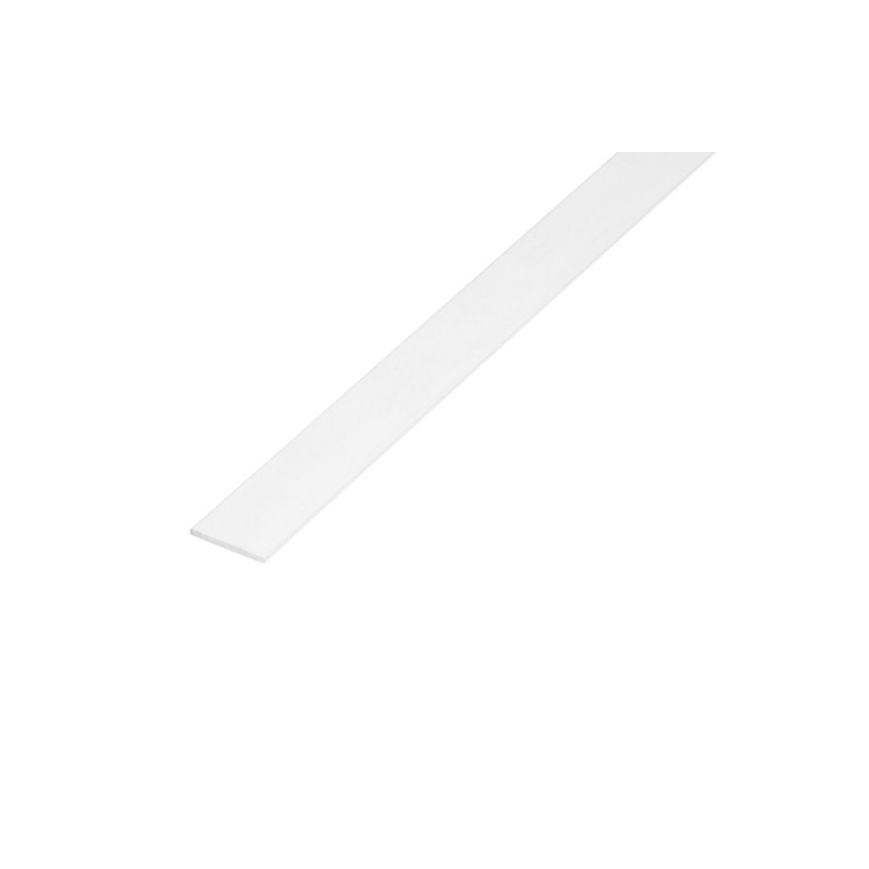 AMIG 20697  
 Pletina aluminio  
 20 x 3 mm  
 Aluminio  
 Blanco
