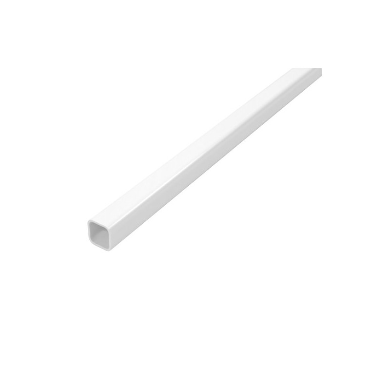AMIG 20713  
 Tubo cuadrado aluminio  
 20 x 20 mm  
 Aluminio  
 Blanco