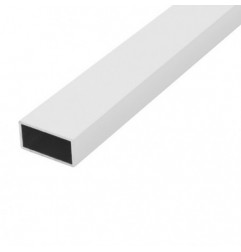 AMIG 20720  
 Tubo rectangular aluminio  
 30 x 15 mm  
 Aluminio  
 Plata