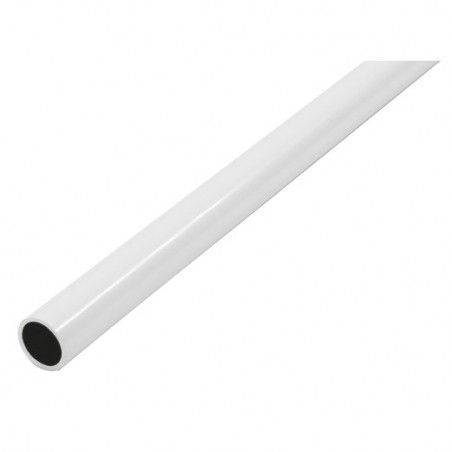 AMIG 20745  
 Tubo redondo aluminio  
 Ø22 mm  
 Aluminio  
 Blanco