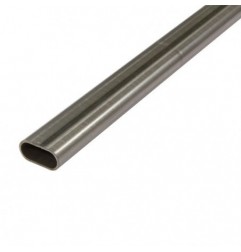 AMIG 20781  
 Tubo ovalado hierro L.F.  
 30 x 15 mm  
 Hierro  
 Lacado