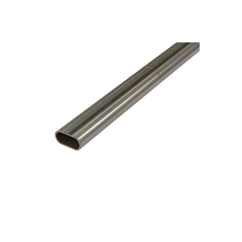 AMIG 20782  
 Tubo ovalado hierro L.F.  
 30 x 15 mm  
 Hierro  
 Lacado