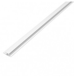 AMIG 20893   Unión H lados desiguales PVC   25 x 11 mm   PVC   Blanco