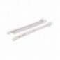 NIZA 20931  
 Guía para cajón con rodillos 12 NIZA  
 300 x 37 mm  
 Acero  
 Blanco