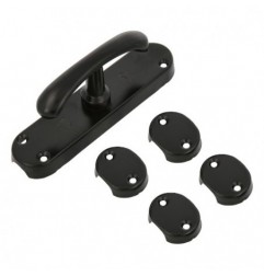 AMIG 21007  
 Falleba LOLA  
 150 x 38 mm  
 Zamak  
 Negro mate