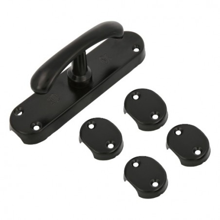 AMIG 21007  
 Falleba LOLA  
 150 x 38 mm  
 Zamak  
 Negro mate