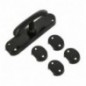 AMIG 21007  
 Falleba LOLA  
 150 x 38 mm  
 Zamak  
 Negro mate