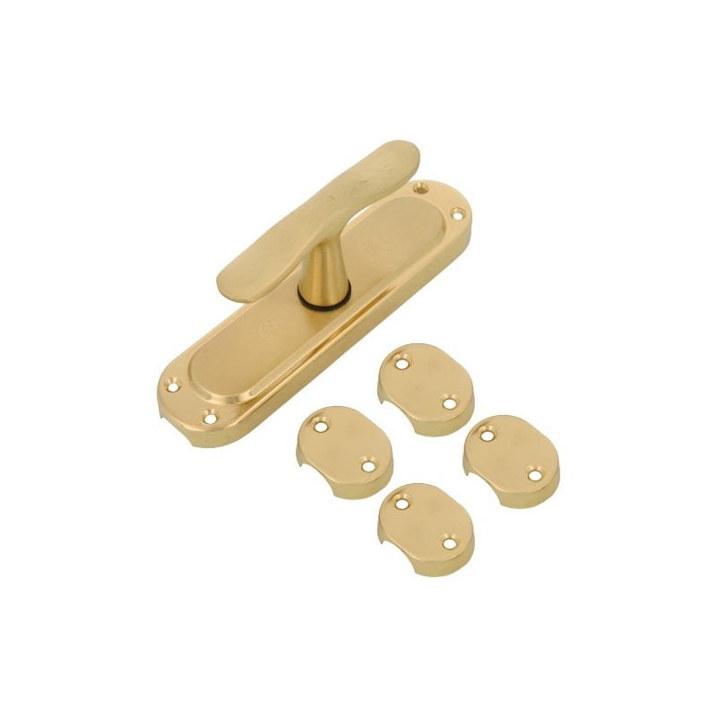AMIG 21008  
 Falleba AIURI  
 164 x 41 mm  
 Zamak  
 Latonado barnizado