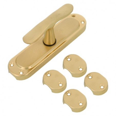 AMIG 21008  
 Falleba AIURI  
 164 x 41 mm  
 Zamak  
 Latonado barnizado