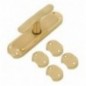 AMIG 21008  
 Falleba AIURI  
 164 x 41 mm  
 Zamak  
 Latonado barnizado