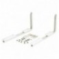 AMIG 2108  
 Soporte regulable 7  
 300 x 370 x 200 mm  
 Aluminio  
 Blanco