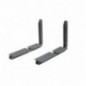 AMIG 2109  
 Soporte regulable 7  
 300 x 370 x 200 mm  
 Aluminio  
 Negro