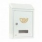 AMIG 21136   Buzón 2 MINI   295 x 210 x 62 mm   Acero   Blanco